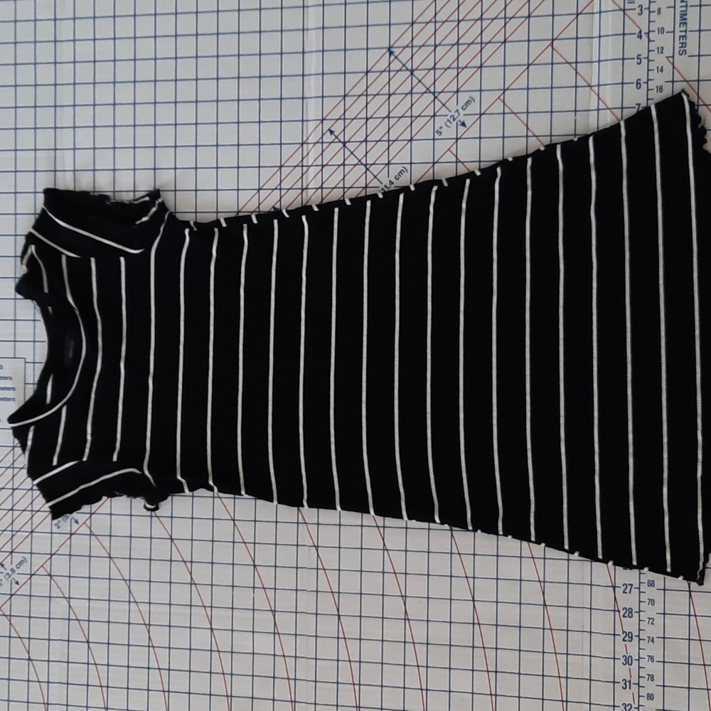 Billabong Black & White Striped Dress